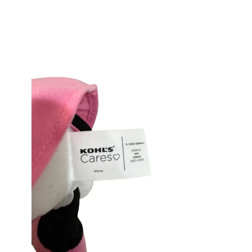 Disney Minnie Mouse Plush Holiday Santa‎ Hat Pink Dress Festive Christmas